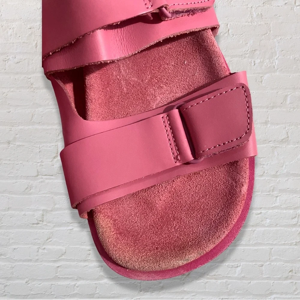 Zara Girls Leather Sandals - Picture 2 of 9